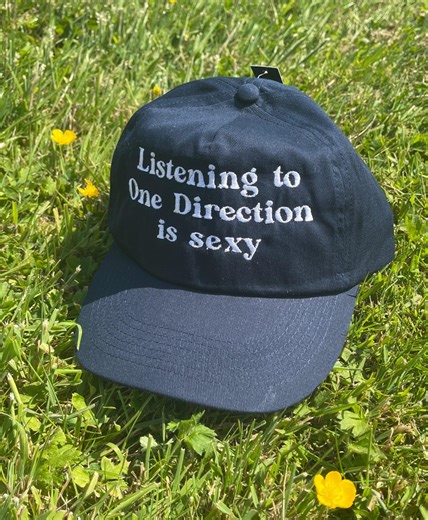 Listening to One Direction is Sexy Embroidered Cap With Customisable Colours - Etsy Australia