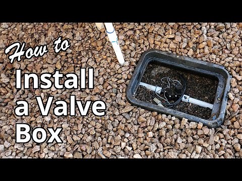 How To Install Irrigation Sprinkler Valve Boxes