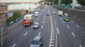 Road, cars, blurred background, bokeh,