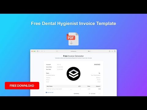 Creating Professional Dental Hygienist Invoice Template | Invoice Maker Tutorial