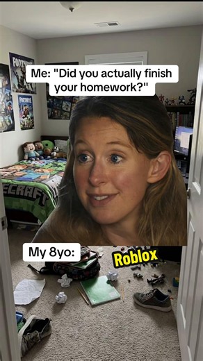 The 3rd grade audacity is unmatched. His backpack is still zipped and he’s looking at me like an indicted CEO just to get on Roblox. 💀 #momlife #parentinghumor #relatable #roblox #parentlife