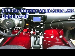 $18 Multi Color LED Light Install & Sound Activation