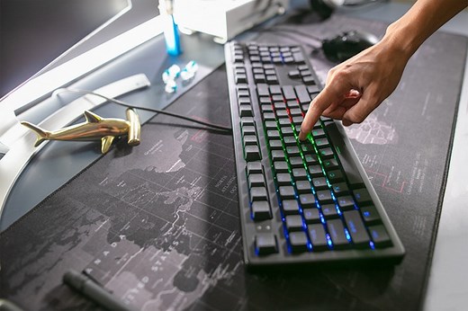 The Keystone keyboard powers your typing or gaming with built-in A.I.