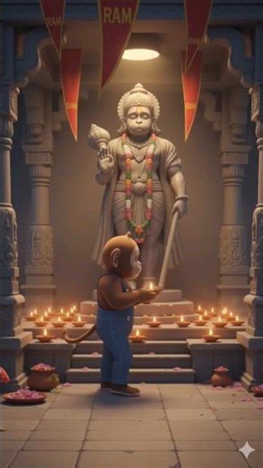 The Miracle of the Monkey Family | Heart-Touching 3D Cartoon Story |हनुमान जी का चमत्कार #bhakti