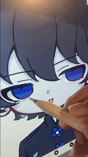 【イラストメイキング】濡れたおばけ #イラスト #イラストメイキング #oc #illustration #drawing