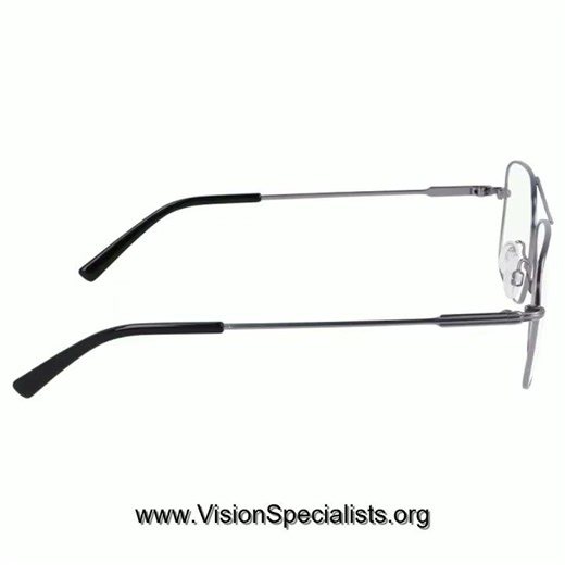 Flexon H6060 Eyeglasses Mens Full Rim Rectangle Shape Matte Gunmetal033