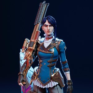 Caitlyn, Arcane, League of Legends - 3D Printed Figure – 3D Printed Statue | Miniature | Model Garage Kit | resin figure - Etsy