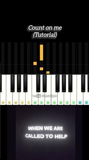 Count on me TUTORIAL Piano App #countonme #shorts