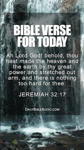 JEREMIAH 32:17 | Anointed Bible Verse For Today