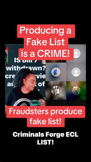 #Criminals Forge ECL LIST! Forgery is a CRIME | Dream Big With QPhumie