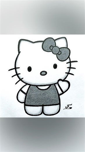 How to draw Hello Kitty #hellokitty #drawing #easydrawing