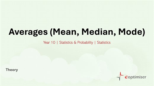 Averages (Mean, Median, Mode) Thoery final