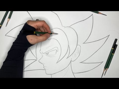 How to draw Goku ( Ultra instinct ) | Goku Ultra instict step by step | easy tutorial