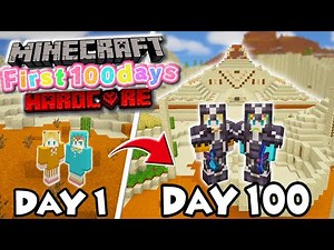 【マイクラ100days】3つの目標を｢死んだら終わりの世界｣で100日間死なずにチャレンジした結果！【マインクラフト】