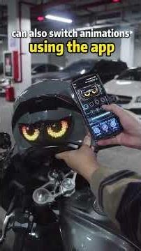 This LED Helmet Screen Is Super Cool | Easy Install & Lightweight Design #customled #helmet