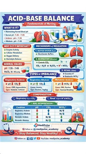 Acid-Base Imbalance | Easy Tricks to Remember for Exams #norcet11