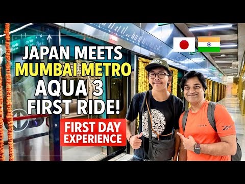 Japan Meets Mumbai Metro 🚇|Aqua Line 3 First Ride –North 🔁South in Minutes! #metro #aqualine #train