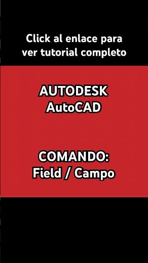 AutoCAD comando Field / Campo