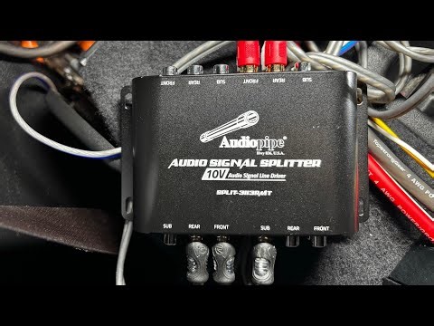 Wiring Multiple 4 Channel Amplifiers | Audiopipe Signal Splitter | Rockford Fosgate