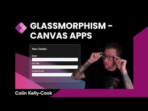 Glassmorphism in Power Platform Canvas Apps