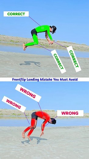 Master the Frontflip Landing Like a Pro #Frontflip #parkour #acrobatics @surajflyking | suraj.flipper