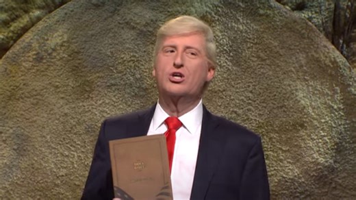 SNL's Latest Sketch About President Trump Selling Bibles Shows How Much Has Changed Since Alec Baldwin Left