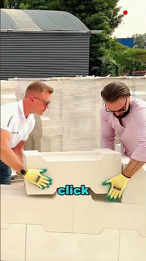 Dry stack wall building technology is as simple as building blocks