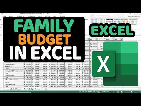 Create Family Budget in Excel