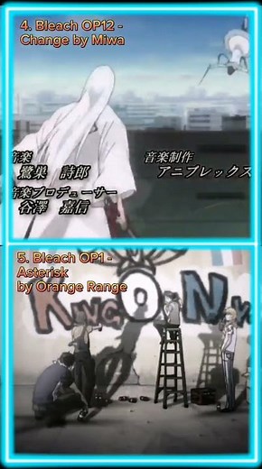 Top 10 Favorite Bleach Openings