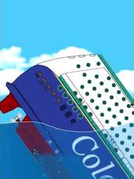 Color Magic ship splits in two after explosions Floating sandbox simulator