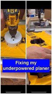 #throwbackthursday to when I put this dust chute@on my old planer. I switched to a helical head and it was seriously underpowered for the motor. Using this allows the chips to be extra Ed passively and made a huge difference. #workshop #planer #dewalt #woodworking #tools #carpentry #maker #woodshop | Newman Specials Custom Woodworking