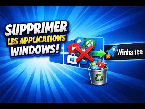 Supprimer les applications préinstallées de Windows facilement