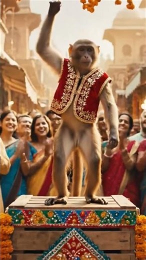 This monkey 🐒 has better moves🕺🐒​#monkeydance #funnyanimals #vibing #dancechallenge #animalmemes