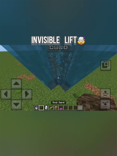 Invisible lift🤯 #minecraft #minecraftbuilds #gaming #minecrafters #minecraftbedrockedition
