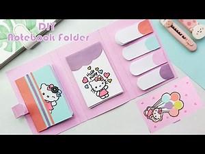Simple Diy notebook folder organizer/School supplement/how to make folder organizer/diy organizer