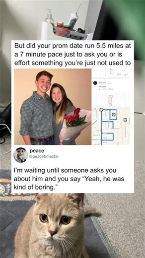 Prom date ran miles just to ask her out