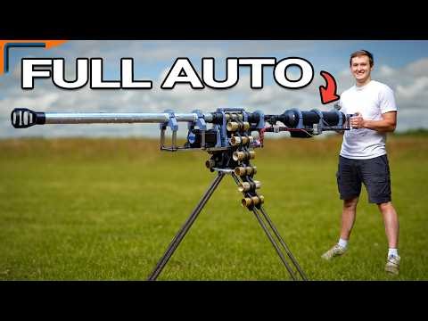 I built a belt fed potato cannon