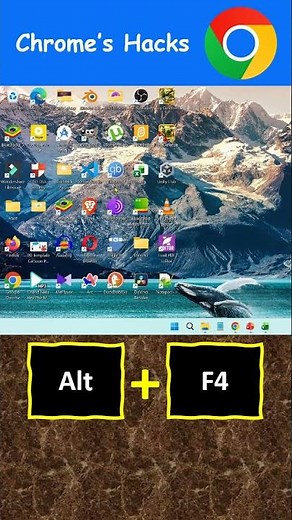Shortcut Keys to Close Current Window in Chrome Browser | Alt + F4