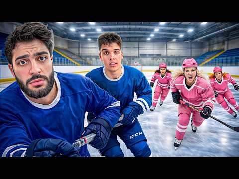 ON JOUE AU HOCKEY CONTRE UNE ÉQUIPE FÉMININE (elles sont fortes)