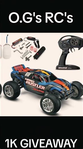 O.G's RC's Traxxas Nitro Rustler 1k GIVEAWAY On YouTube!!!! #OGsRCs #YouTube #TheFunZone