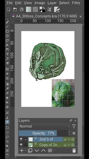Concept Process - Grid photo and mixed media 59 of