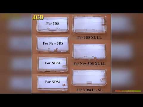 JCD Clear Crystal Protective Cover Case Shell Housing For 3DS 3DSLL 3DSXL New 3DS XL LL NDSL NDSi