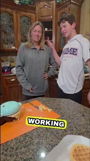 Waffles were smoking