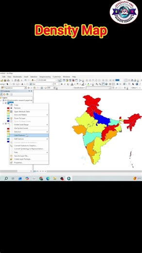 Population Map in ArcGIS 🔥 | Density Calculation | GIS Thematic Mapping #shorts