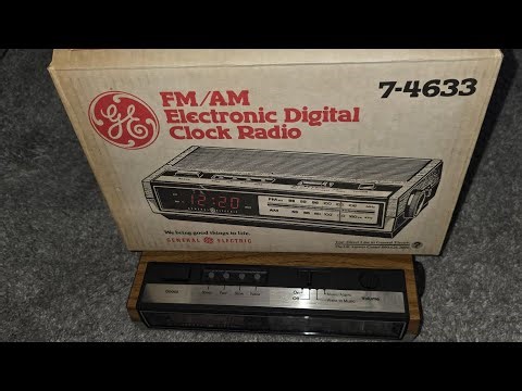 GE FM/AM Electronic digital clock radio UNBOXING....Part 1
