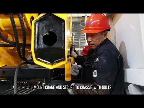 Truck mounted crane installing guidance