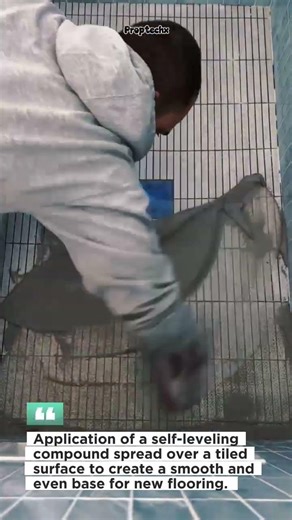 Self-Leveling Floor Hack! Perfect Smooth Base in Minutes Fast Pro Tips #flooring #DIY #construction