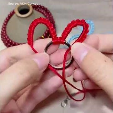 EASY PEASY Macrame! First-Time Knotting with Beads Tutorial #diy #handmade #howtomakewoolenflower