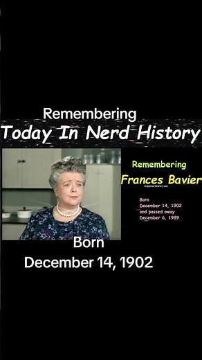 Remembering Frances Bavier, born December 14, 1902 and passed away December 6, 1989.