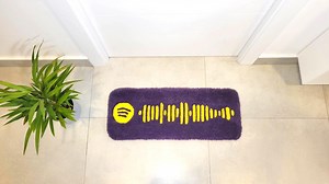 Handmade Spotify Code Rug. Scanning the Code With the App Automatically Plays the Selected Song (on Request). - Etsy UK